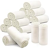 12PCS Fleece Throw Blankets Bulk 60 x 50 in Soft Blankets Fabric Warm Lightweight Wool Blanket Cozy Coverlet for Beds Sofas Home Wedding Season and Valentine's Day(Beige)