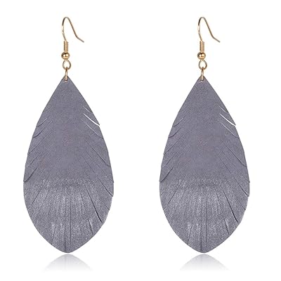 Handmade Lightweight Genuine Leather Leaf Earrings Nigeria Ubuy