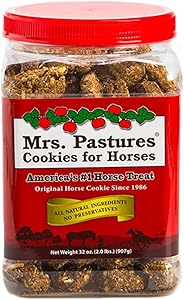 Mrs Pastures Cookies for Horses - Premium All Natural Treats - USA Made (32 oz)