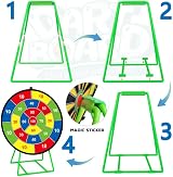 FHNSEL Kids Dart Board Set Double Sided with Bracket 12 Sticky Balls 6 Darts view 3
