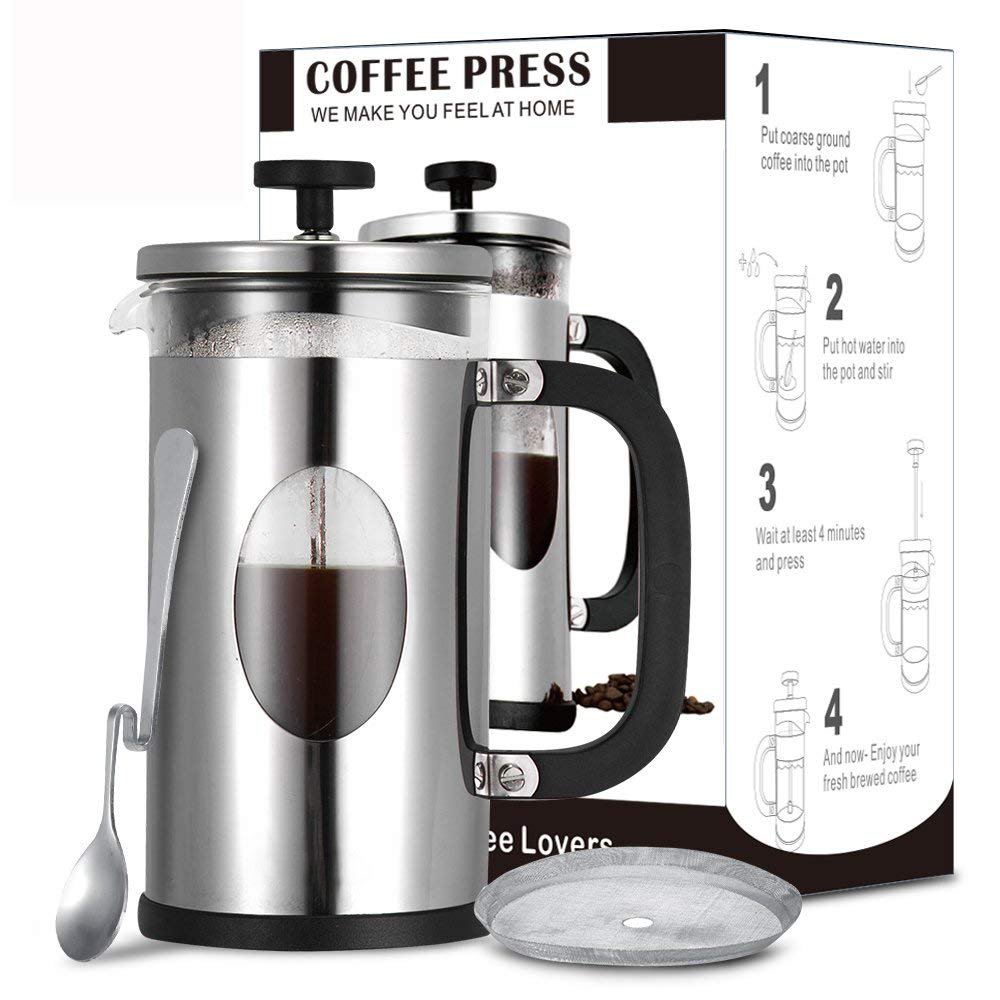 Download BEST Coffee Pot with 304 Stainless Steel & Double German ...