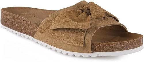 womens leather sliders uk