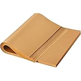 TROUSKAIG 100pcs 9x13 inch Unbleached Parchment Paper Sheets for baking, Precut Heavy Duty Parchment Paper for Quarter Sheet Pans, Brown Non-Stick Liners for Oven, cookie sheets, Air Fryer Liners