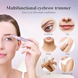 TOUCHBeauty Eyebrow Trimmer AG-1658 Purple, Facial Hair Remover, Portable view 2