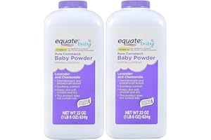 GENERIC Equate Pure Cornstarch Baby Powder with Lavender and Chamomile-Talc-Free(Pack 2, 22 Oz.)