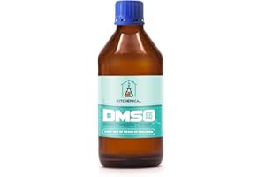 KITCHEMICAL Pharmaceutical Grade 99.9% Pure DMSO in a Glass Bottle, Pure Liquid Dimethyl Sulfoxide 8 OZ, Non-Diluted, Low Odor