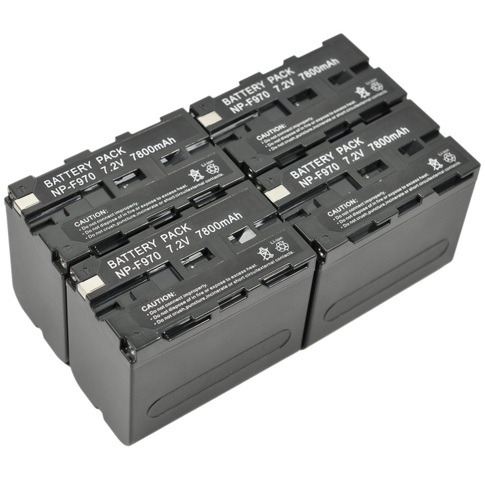 BTBAI 4x NPf970 Camcorder Battery for npf330 npf530 npf550 npf570 npf750 npf770 npf930 npf950 npf960 npf970b hvr hd1000e v1e v1u z1 z1e z5e z7e nx5e dcr trv110e gv hd700e Video k1a