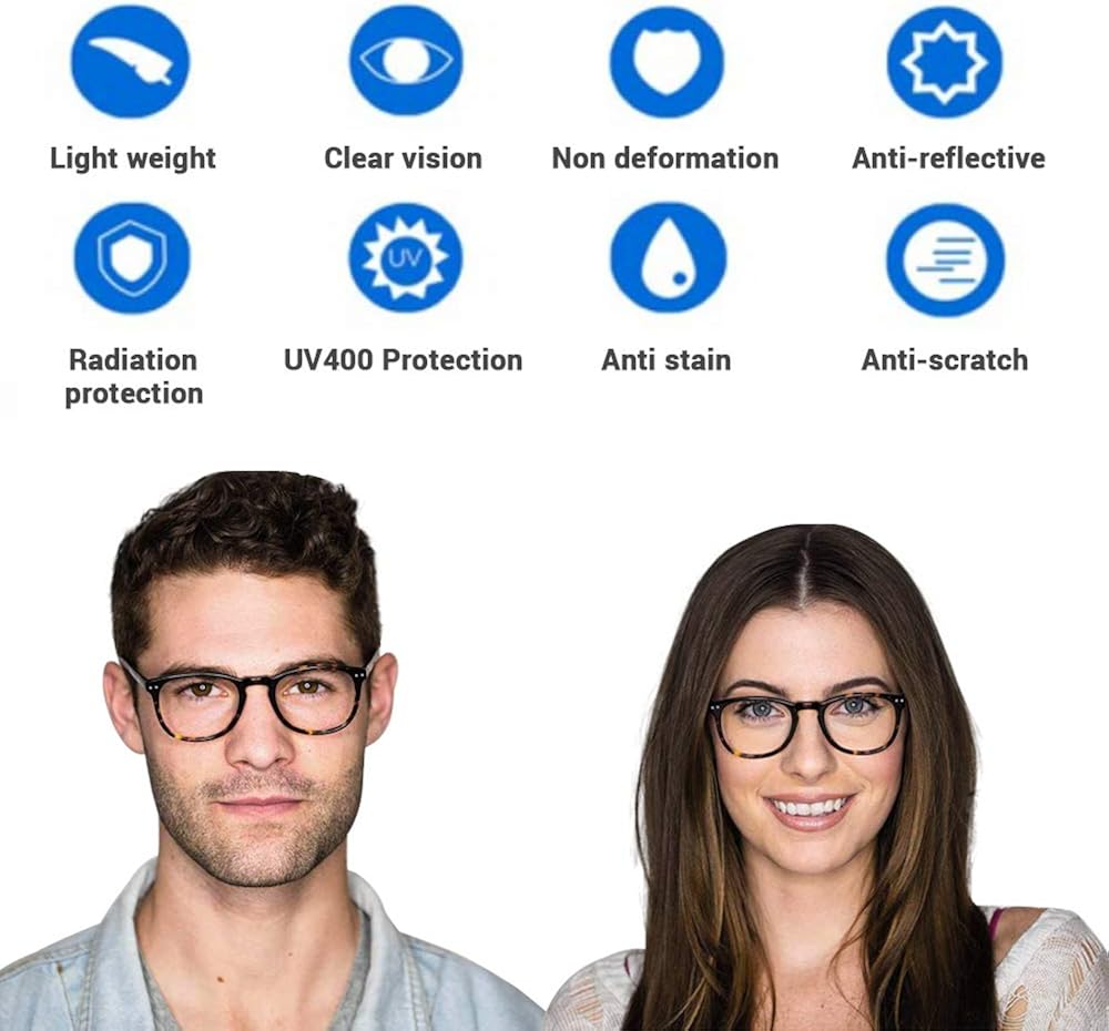 Blue Light Blocking Glasses, 2Pack Cut UV400 Computer Glasses for Anti Eyestrain: Shoes