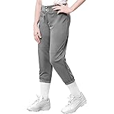 QBK 2T-13Years Girls' Softball Pants Kids' Youth Boys' Baseball Practice Pant Toddler tee Ball Pants