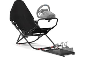 RACGTING Racing Simulator Cockpit for G29/G920/G923, Foldable & Adjustable Racing Seat for Thrustmaster T300RS/248/T-GT II, Fanatec CSL DD/GT DD Pro/ClubSport DD/DD+, MOZA R5, SIMAGIC Alpha Mini