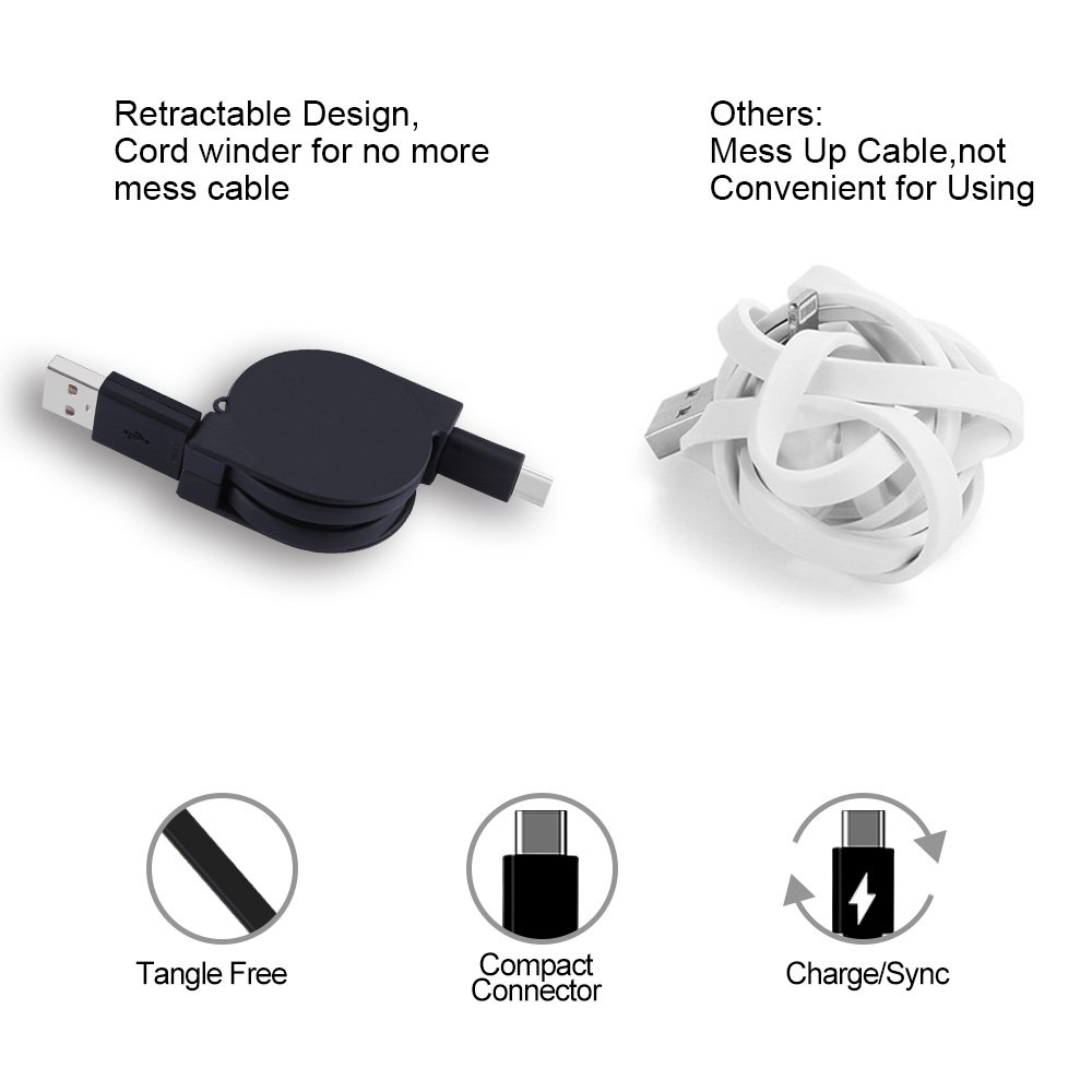 USB Type C Cable,Sicodo USB C Cable Cords 3 Pack (3.3ft) Fast Charger Cord Compatible with Samsung Galaxy S24 S23 S22 S21 FE S20 Ultra S20+ S10e Plus,LG G6 V60 V50 V40,Moto,Google Pixel 9 Pro,MacBook