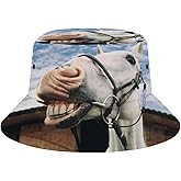 Funny Cow Sticking Out Tongue Bucket Hat for Men Women Packable Fisherman Hat Sun Cap Outdoor Travel Beach Caps