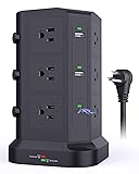 KOOSLA Dual 20W USB-C Power Strip Tower, Surge