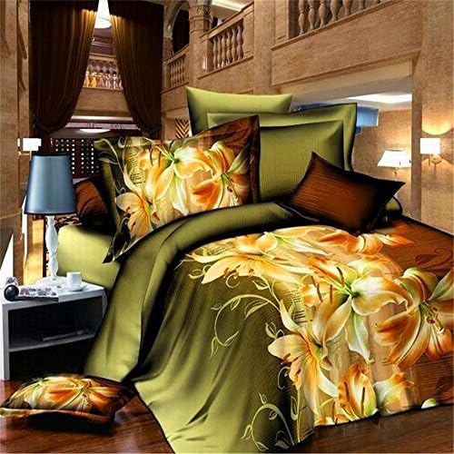 3D Prints Duvet Cover Sets/bedding Sets / Bed Linens (king, 1 Duvet Cover+1 Flat Sheet +2 Pillowcases),KING