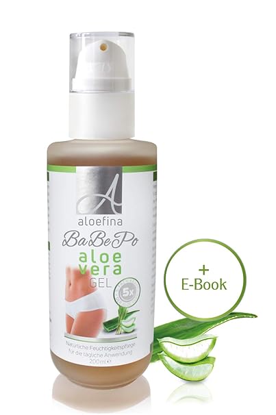 Aloe Vera Gel – Feuchtigkeitscreme mit Aloe Vera Saft – After Shave & After Sun Lotion für trockene Haut