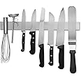 Modern Innovations 16 Inch Stainless Steel Magnetic Knife Bar with Multi-Purpose Functionality as a Knife Holder, Knife Strip