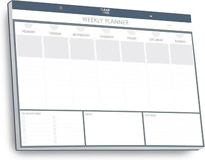 Clear Mind Concepts A3 Weekly Planner Desk Pad Premium Undated 52 Sheets 120gsm