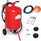 AutoForever 10 Gallon Sandblaster Air Sand Blaster Kit | 125 PSI High Pressure, 4 Ceramic Nozzles, Portable Abrasive Blaster, Special Surface Treatment, Stain Removal Paint