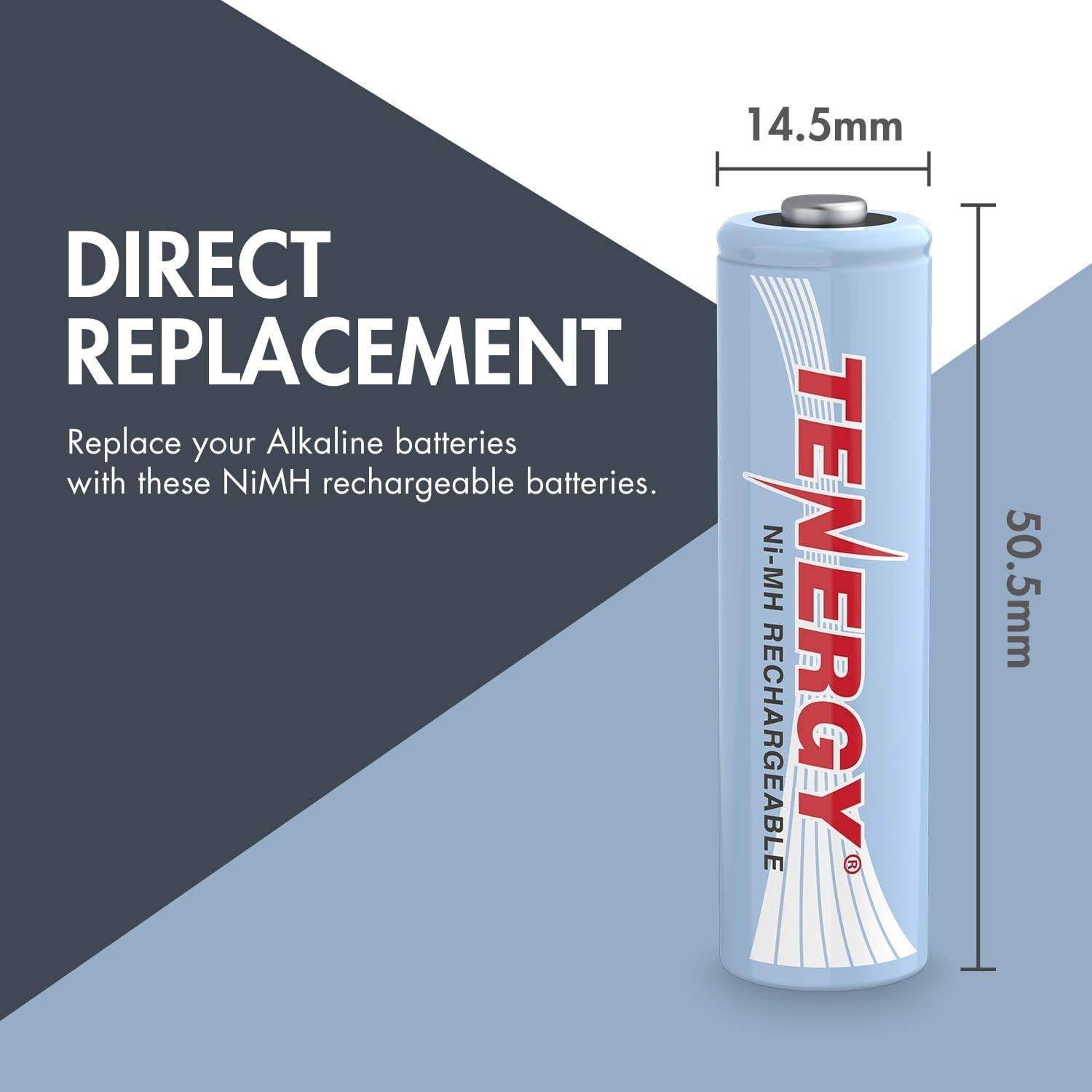 Tenergy NiMH AA, 1.2V AA, High Capacity 2500mAh Double A Cell, 24 Pack w/Bonus 6 Battery Cases: Health & Personal Care