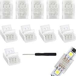 RGBZONE 10Pcs LED Strip Connectors 3 Pin Gapless