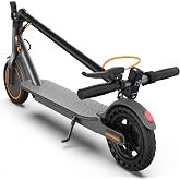 Adult Electric Scooter 350W Motor, 21 Mi, 19 MPH, 8.5" Solid Tires | Lightweight&amp; Compact, Dual Brake, Lights, UL 2272 Certified, Foldable/Key Start Optional