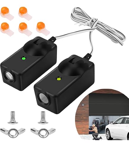 22 Gauge Universal Garage Door Wire 100FT, UL 2468 22 AWG 2 Conductor Garage Door Sensors 22/2 Tinned Copper Wires For Doorbell, Control Station, Extension Cable, 300V