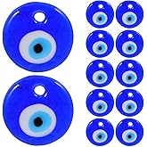 Partykindom Devil S Eye Pendant Blue Glass Beads Decorative Evil Eye Accessories for Jewelry Making DIY Crafts 0.46 Inch Durable Pendant
