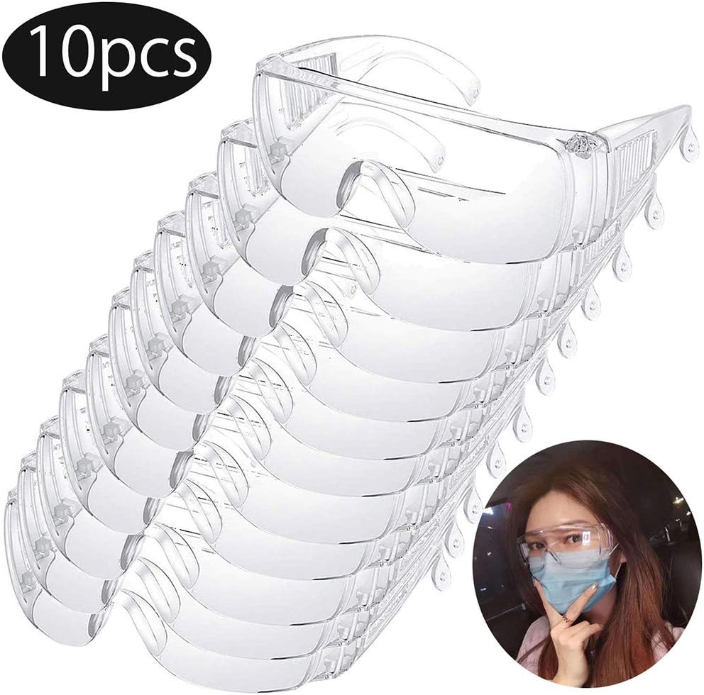 Safety Goggles Protective Goggles, Crystal Clear Eye Protection,Dust-Proof Breathable Laboratory Dustproof Glassess,Splash Goggles,Medical Surgical Goggle for Unisex Use
