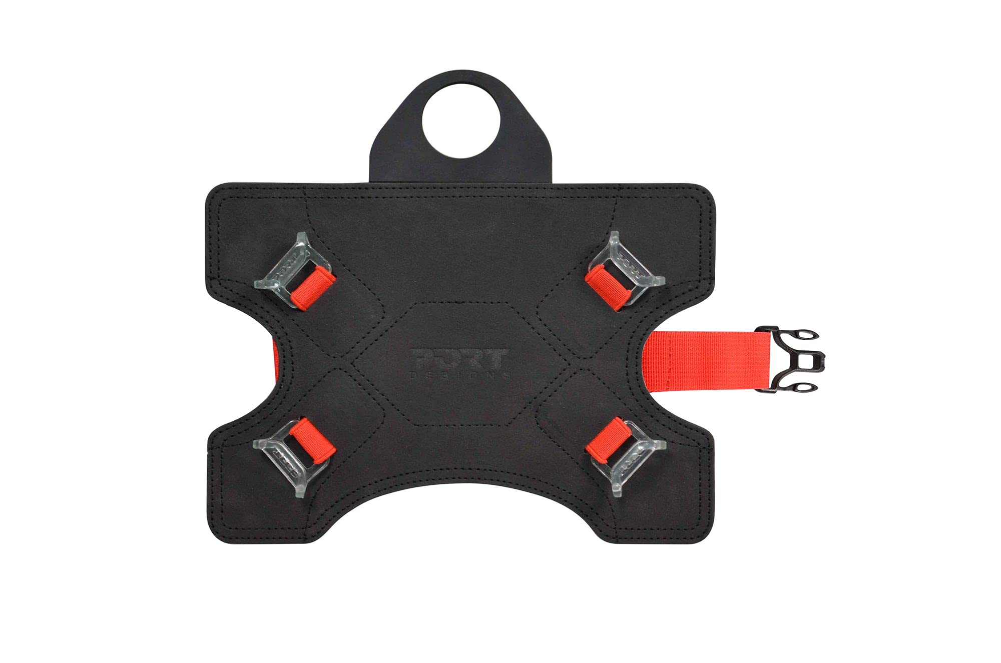 Port Designs Muskoka Travel Car Headrest Mount for Samsung/iPad/Universal 9/10 Inch Tablets - Black & Red