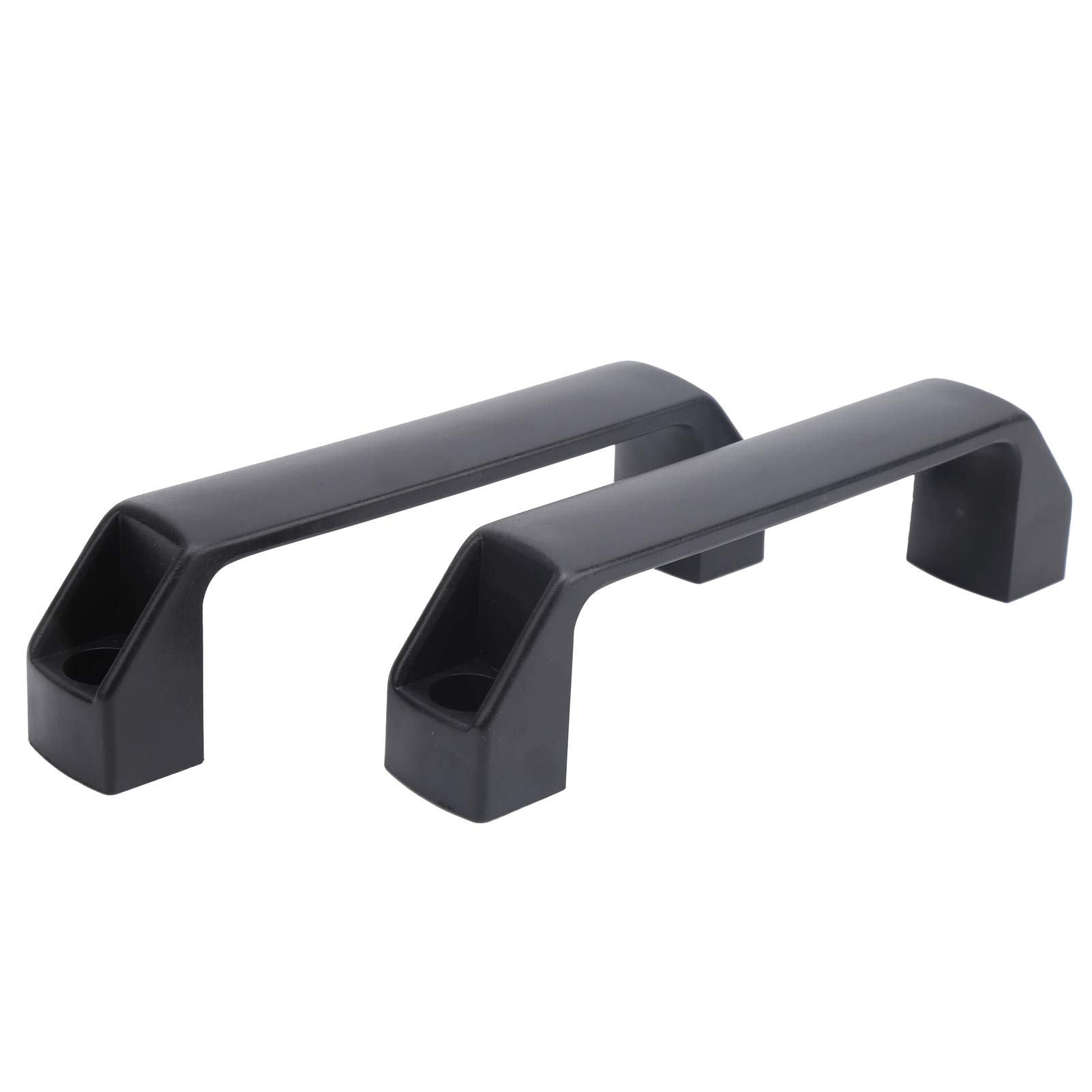 DAUERHAFT 2pcs Industrial Equipment Handle Grip, for Industrial Machine, Hand Tool Square Black Plastic Pull Handles,(150mm)
