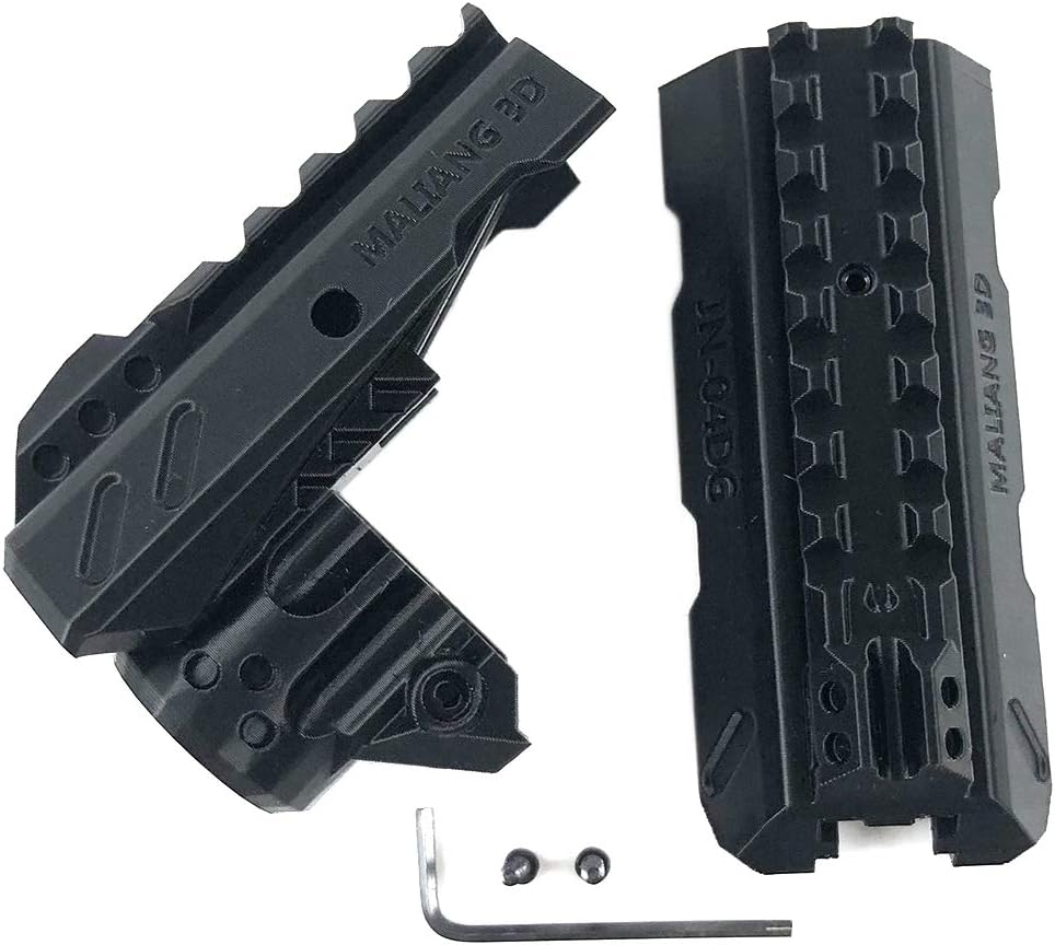 PeleusTech 3D Printed Barrel Kit for Nerf Ranger / Nerf Zombie Strike Hammershot Blaster - Black S