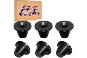 VPZMT 6x Rubber Side Cover Grommets for Harley Touring Road Glide/Road King/Street Glide/Electra Glide 1996-2007 Models (Repl