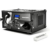 Moka Water-Based Hazer 1200W Silent Professional Haze Machine with DMX, Remote Control, Timer &amp; Flight Case for DJ, Stage, Theater, Nightclub, Wedding, Church, Concert &amp; Live Events (Hazer)