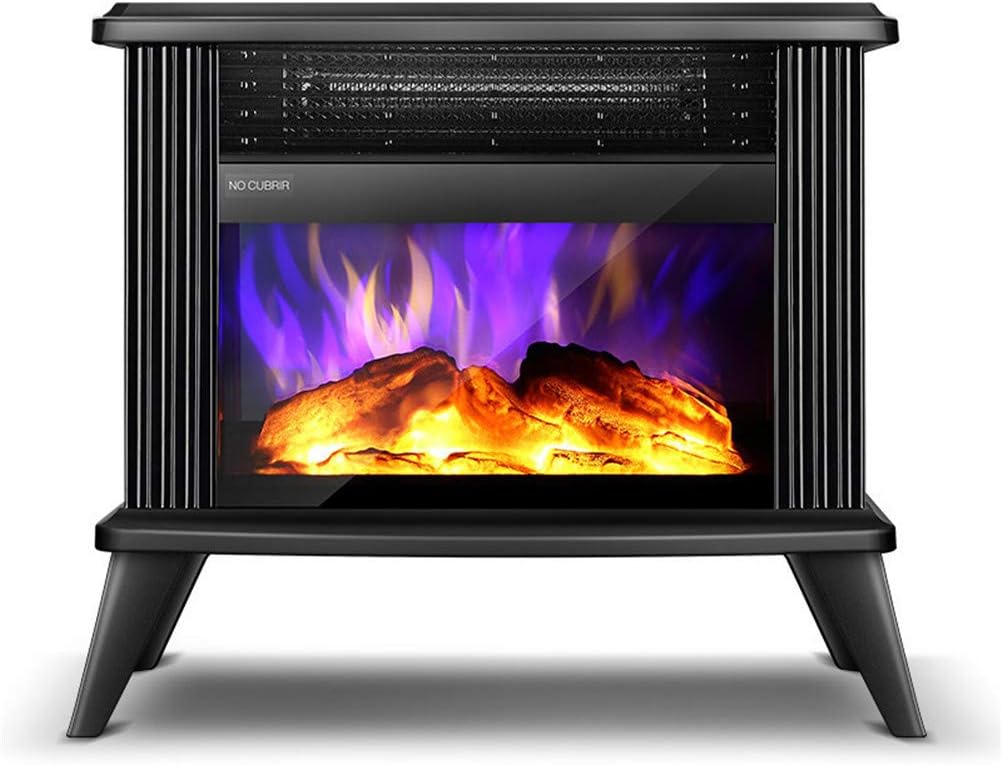 Electric Fireplace Heater - Freestanding Fireplace Stove with Realistic Dancing Flame Effect - Portable Indoor Space Heater - Overheating Safety Protection - 2000W,White