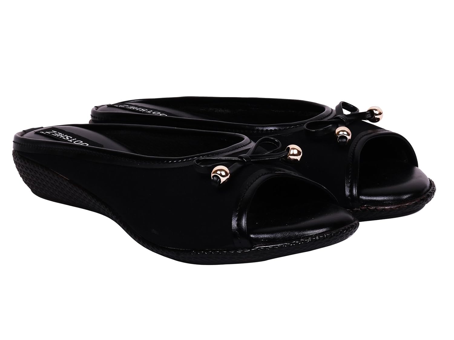 footshez new arrival best hot selling women's black casual flats low price sale