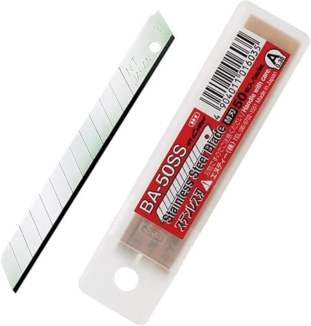 Amazon エヌティー カッター 替刃 50枚 A型 ステンレス刃 Ba 50ss 文房具 オフィス用品 文房具 オフィス用品