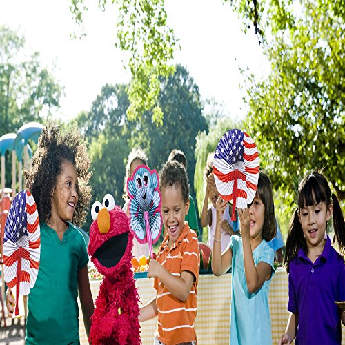 Bargain World 10" Tropical Fish Folding Fans [12-Pack] | Fun & Exciting Hand Fans For Kids & Teenagers From Our Huge Collection | Sticky Notes Included - Thumbnail 7