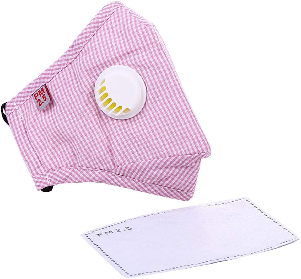 XueXian Activated Carbon Dust Mask Anti PM 2.5 Pollen Allergy Face Mask (Pink(Plaid))