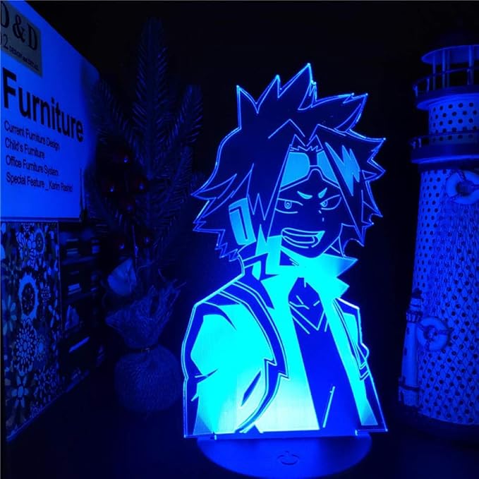 images My Hero Academia Coloring Pages Denki 3d nachtlicht fur kinder boku no hero academia denki kaminari anime led lamp nachtlichter my hero academia 3d light fur