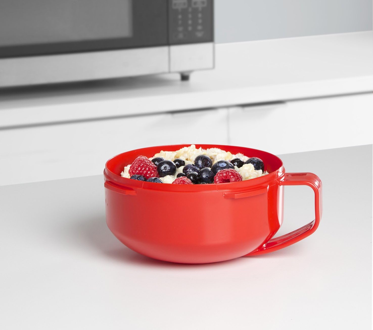  | Sistema Microwave Collection Breakfast Bowl, 28.7oz./850ml, Red: Bowls