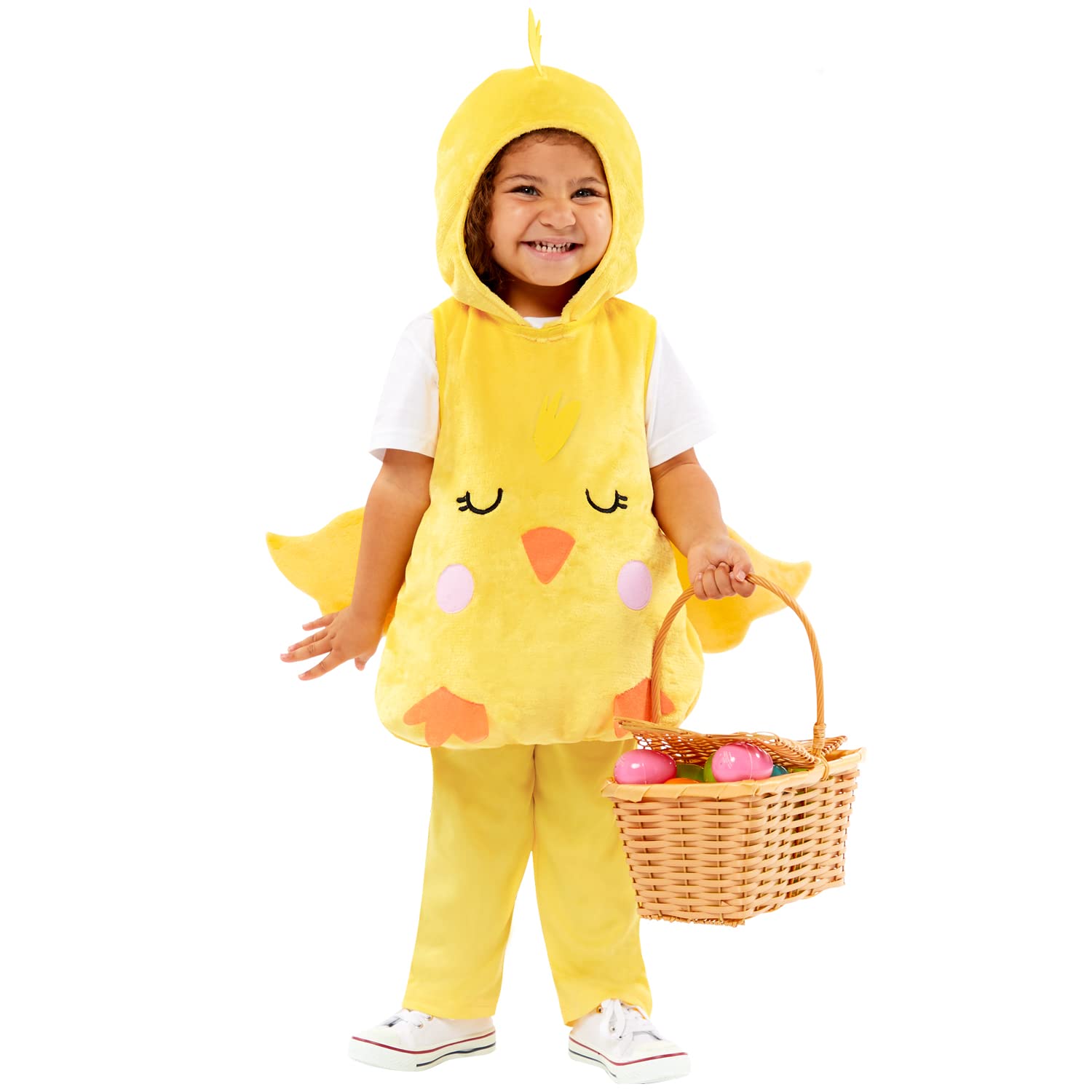 amscan 9914659 Kids Easter Chick Plush Tabard Fancy Dress Costume Age: 6-8 years