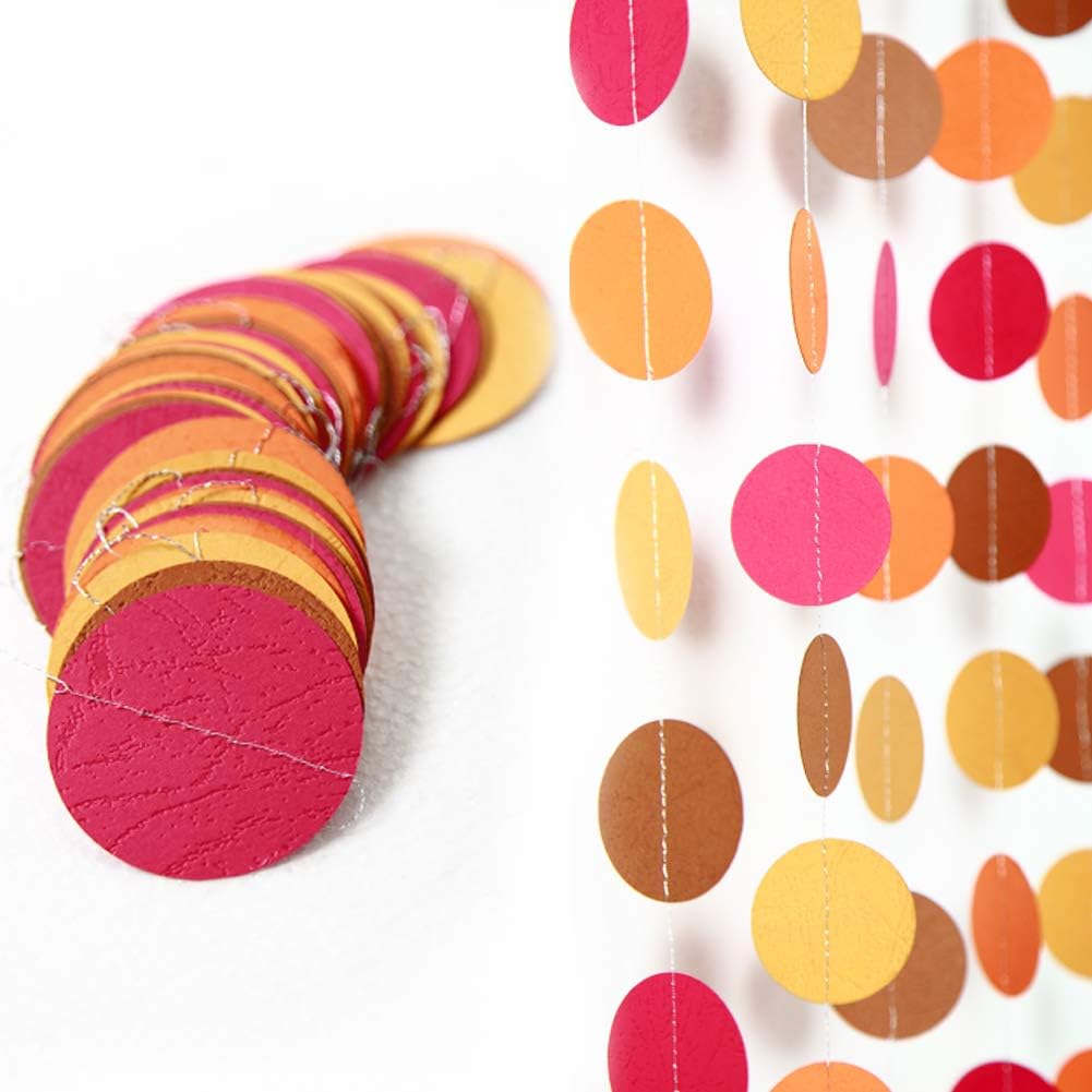 Autumn Theme Leaf Paper Garland Party Decoration Hanging Décor/Streamer/Banner Backdrop Party Supplies for Baby Shower Kids Room Showcase Holiday Wedding Thanksgiving - Image 4