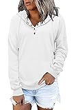 VIEACTIVEWEAR Women Pullover Hoodies Casual Button