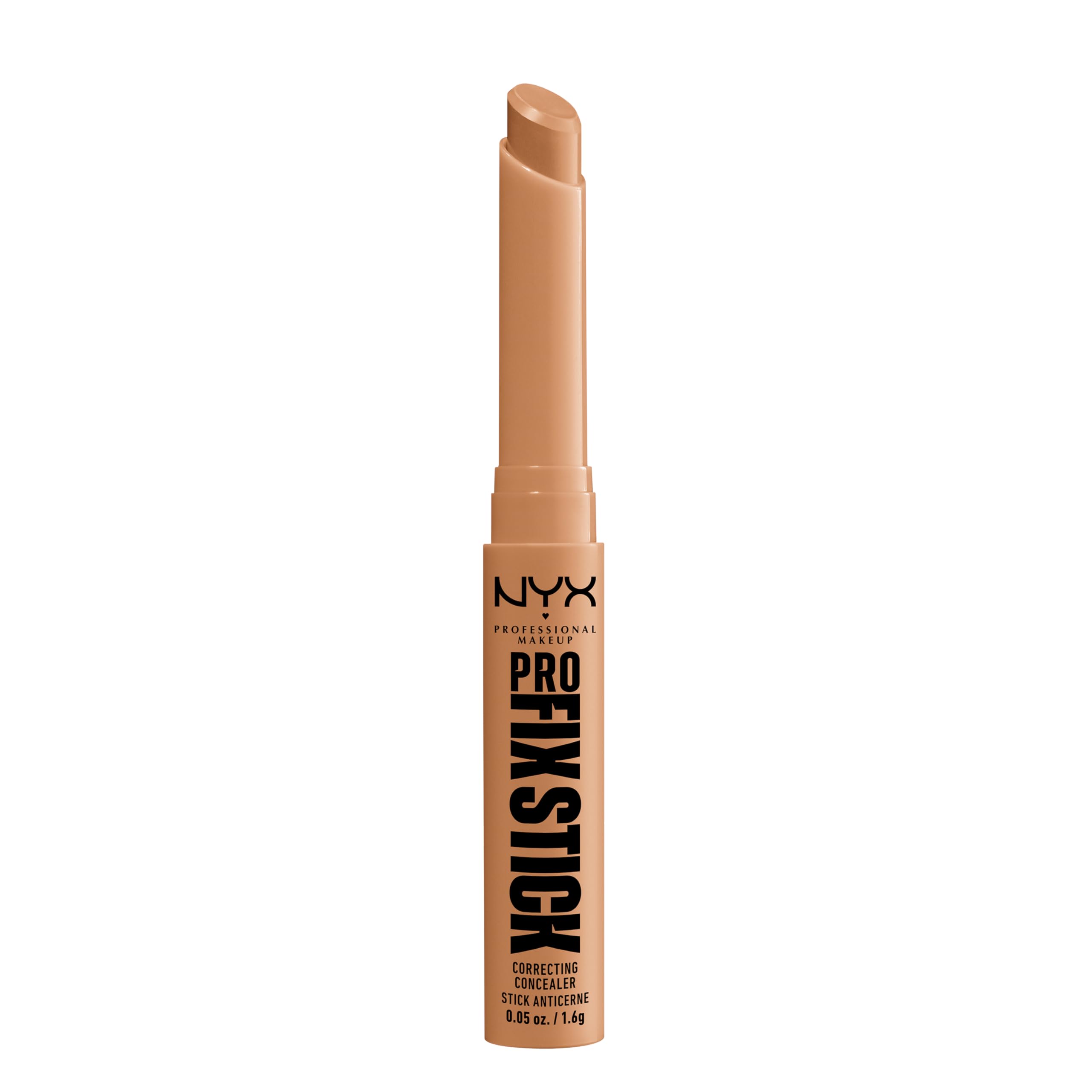 NYX Professional Makeup Correcting Concealer Stick, Covers Blemishes, Dark Spots and Discolouration, 12H Wear, Infused with Hyaluronic Acid, Vegan Formula, Pro Fix Stick, Cinnamon