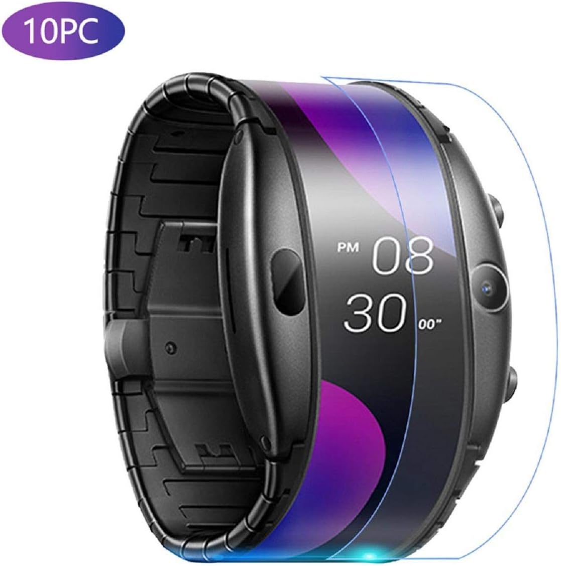 Cinhent Watch Screen Protector - 10PCS Clear Soft Hydrogel Transparent Screen Protection Film All-Around Protective Case Impact Resistant Ultra-Thin Cover for Nubia α Watch