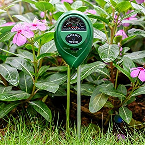 Soil PH Meter Soil Moisture Sensor 3-in-1 Soil Moisture/Light/pH Test Kit for Indoor/Outdoor Plants Care(No Battery Needed)