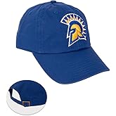 Desert Cactus San Jose State University Baseball Hat SJSU Spartans Brimmed Embroidered Cap Adjustable Cloth Strap Adult (Style A) Blue