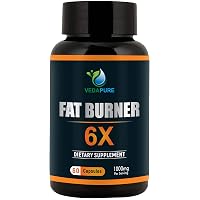 Vedapure Fat Burner 6X Dietary Supplements with Green Coffee Bean Extract, Green Tea Extract and Garcinia Cambogia…