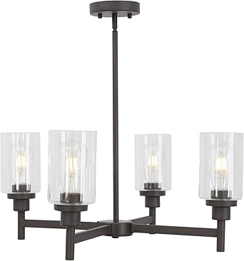 Amazon Com Vinluz 4 Light Pendant Chandelier Modern Metal