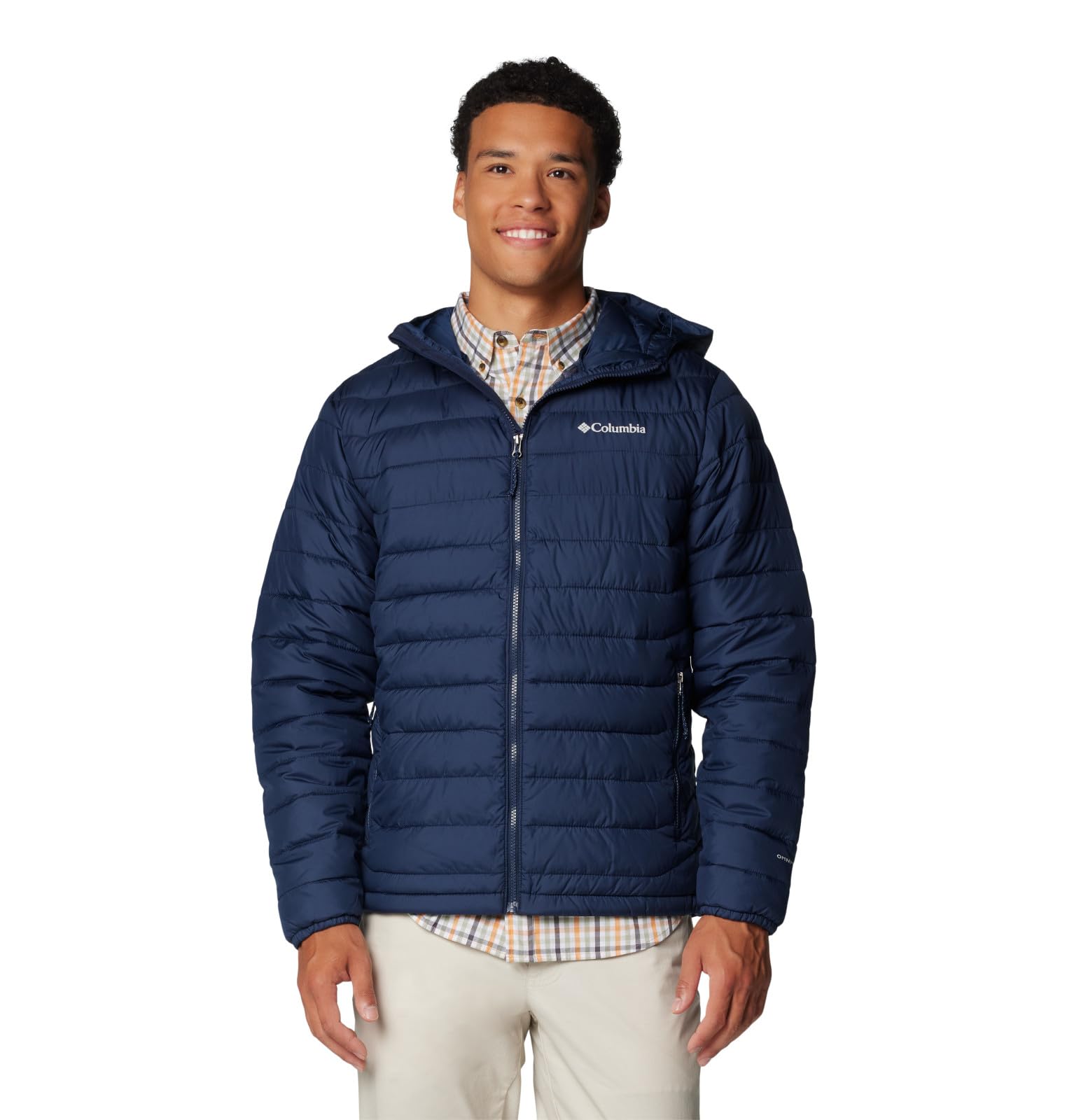 Photo 1 of **SMALL HOLE NEAR BOTTOM LEFT **
Columbia Men's Powder Lite II Hooded Jacket, Collegiate Navy, X-Large